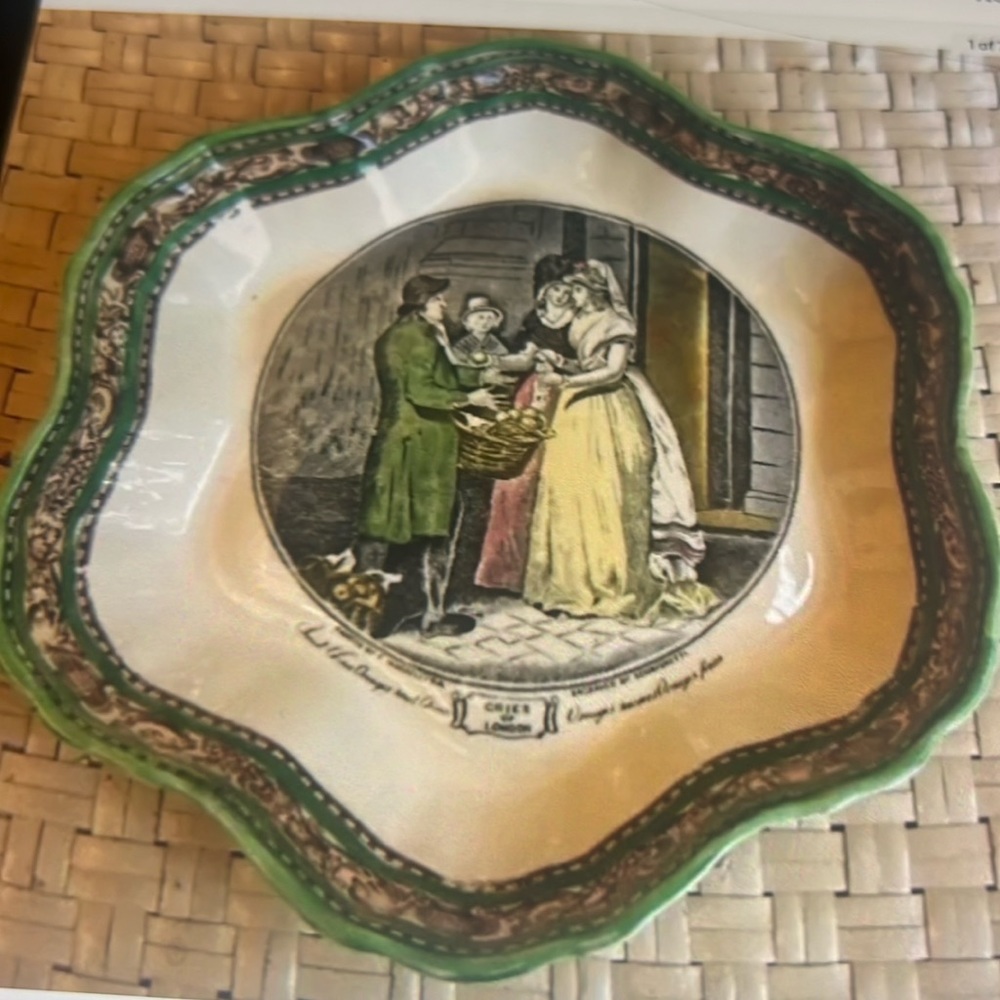 VTG. Adam’s Tunstall England BOWL “CRIES OF LONDON” Fine bone china